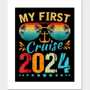 My First Cruise 2024 - Family Vacation Cruise Ship Travel Posters and Art